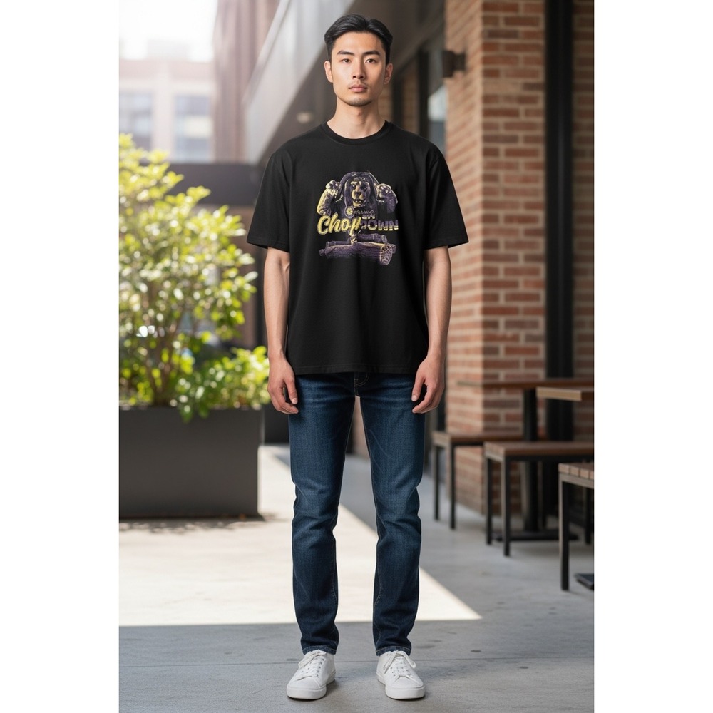 500 Level Orlando City SC Chop Em Down Lion Graphic T-Shirt Mens Small Black NEW